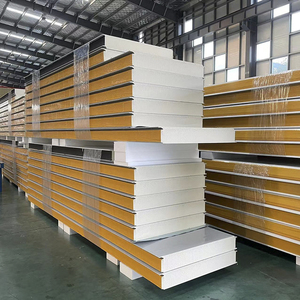 Panneaux muraux intérieurs en PU de 100 à 200 mm avec <span class=keywords><strong>isolation</strong></span> en PU/PIR, panneaux sandwich d'angle, matériaux de construction écologiques pour chambre froide - Product Image 6