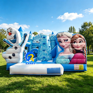 Château gonflable avec toboggan pour enfants, château de saut gonflable, château gonflable princesse, idéal pour les locations commerciales et les fêtes - Product Image 2