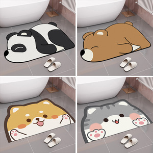 Alfombra de poliéster con dibujos animados para baño, absorbente, de secado rápido, antideslizante. - Product Image 4