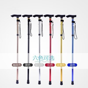 Bastoni da Trekking Autoretrattili in Lega di Alluminio con Punta in Gomma, Lunghezza Regolabile a 4 Sezioni per Anziani e <span class=keywords><strong>Montagna</strong></span> - Product Image 2