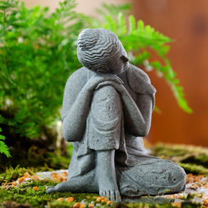 <span class=keywords><strong>Estatua</strong></span> de Buda meditando pecera piedra absorbente de agua bonsái adornos decoración de personajes pequeños adornos - Product Image 5