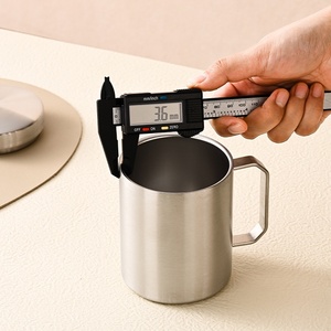 Caneca de Café de Aço Inoxidável 316 com Parede Dupla, Tampa e Alça, Isolada para Bebidas Quentes e Frias, Ideal para Uso Interno e Externo, Camping e Viagens - Product Image 4