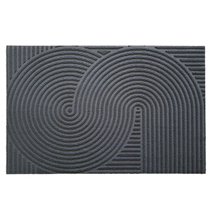 Door Mat Geometric Pattern Rectangle Outdoor Anti-Slip TPE Material Absorbent Stain Resistant <b>Machine</b> Washable - Product Image 1