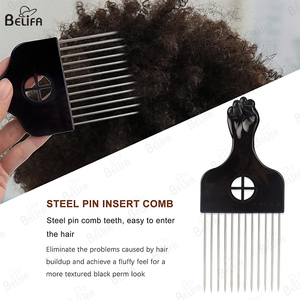 Peigne Afro Curl <span class=keywords><strong>Twist</strong></span> Sponge Set Peigne Afro Pick et éponge à boucles à deux côtés pour hommes noirs - Product Image 4
