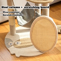 Planche à gratter en Sisal en forme de queue de chat mignon, grand chat, cadre d'escalade, arbre avec hamac pour chats d'intérieur