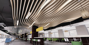 Hiện Đại Và Thời Trang Trang Trí Sân Bay Dự Án Nhôm Vách Ngăn Trần Thích Hợp Cho Tường Nhà Để Xe Hành Lang Hội Trường Cửa Hàng Văn Phòng - Product Image 3