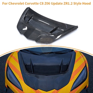 Capó Delantero Estilo ZR1.2 de Fibra de Carbono Húmeda para <span class=keywords><strong>Chevrolet</strong></span> Corvette <span class=keywords><strong>C8</strong></span> Z06, Accesorios para Automóviles, Piezas de Auto - Product Image 4