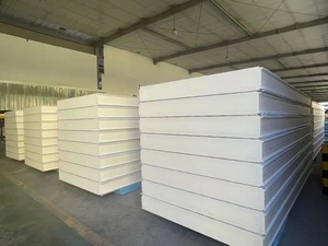 Panel sándwich moderno de 10mm, pared de techo de núcleo de PU Exterior de Metal para taller, Hospital, casa avícola, almacenes, sándwich <span class=keywords><strong>Topolo</strong></span> - Product Image 5