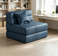 Canapé-lit Tatami avec matelas épais de 18 cm, housse amovible et lavable en tissu lin, facile à utiliser, idéal pour les petits espaces - VLranlife