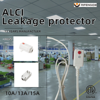Prise de sécurité électronique RIFENG personnalisable, norme américaine 10/13/15A, protection contre les surtensions, IP54, plastique, ETL, pour sèche-cheveux