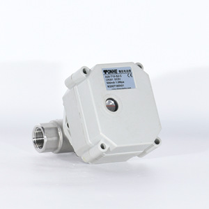 Tonhe Miniature Electric Ball Valve 1/2 In Threaded DC5V 500mA 1.0Mpa Water Air Control - Product Image 1