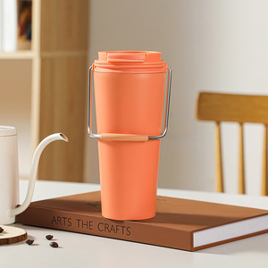แก้วเก็บความร้อนแบบพกพา สแตนเลส 304 แก้วกาแฟ ความจุเยอะ ดีไซน์สวยงาม พกพาสะดวก ใช้ในรถยนต์และกิจกรรมกลางแจ้ง - Product Image 5