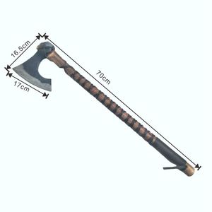 Custom Factory Direct Industrial Grade Ragnar Tomahawk Hand Forged High Carbon Steel <strong>Axe</strong> Head Wood <strong>Handle</strong> for Camping Survival - Product Image 5