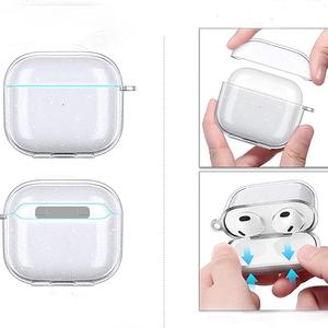 Étui de protection intégrale <span class=keywords><strong>en</strong></span> TPU peint UV avec logo personnalisé, conception divisée tout-<span class=keywords><strong>en</strong></span>-un pour écouteurs sans fil compatibles avec les 1ère, 2ème, 3ème et 4ème générations (3 Pink) - Product Image 3