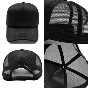 Design High Quality Breathable Quick Drying 5 Panel Laser Perforated Baseball Caps Protection Structured Mesh Trucker <b>Hats</b> - Product Image 2