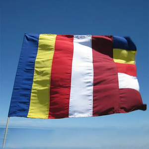 Drapeau publicitaire de football en polyester imprimé numériquement, taille personnalisée, drapeau national, le plus populaire - Product Image 1