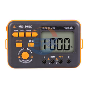 เครื่องทดสอบความต้านทานฉนวนกันความร้อน megohmmeter VC60D แรงดันสูงแบบดิจิตอล - Product Image 1