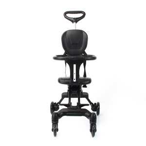 Poussette pliable légère en plastique noir pour enfants - Product Image 2
