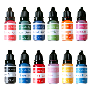 24 couleurs 10ml liquide <span class=keywords><strong>bougie</strong></span> colorant ensemble <span class=keywords><strong>bougie</strong></span> cire pigment de couleur pour la fabrication de <span class=keywords><strong>bougie</strong></span> de cire de sable - Product Image 1