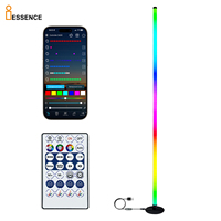 Lampe de sol RGB, lampe de sol d'angle LED, lampe sur pied, application intelligente, télécommande, changement de couleur, ambiance, décoration de salon, chambre à coucher