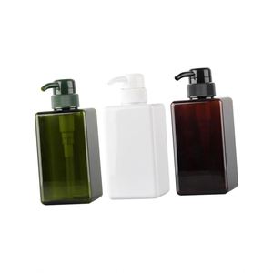 250ml & 450ml Square Foam Pump <b>Bottles</b> PETG Transparent Facial Cleanser Soap Dispenser with Screen Printing - Product Image 1