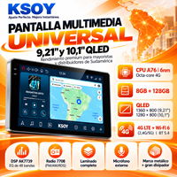 KSOY universel 9 pouces 10 pouces Android 16 8 + 128G commande au volant 2 Din optique coaxial voiture multimédia Android écran de voiture
