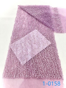 Cao Thời Trang Pháp <span class=keywords><strong>Net</strong></span> Ren Sequins Ren Vải Sang Trọng Đính Cườm Bridal Vải Hạt Ren Vải Cho Đám Cưới Mới Nhất Thiết Kế - Product Image 4