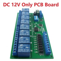 VICKO RS485 Development Board PLC Expansion Board with DIN35 Rail Enclosure Relay RTU Protocol PCB Relay Module and Switches