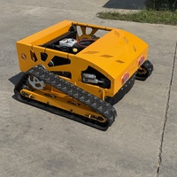 Mini tondeuse à gazon robotisée sans fil avec télécommande, portée de 500 m, qualité professionnelle, moteur à essence 250 cc, châssis en acier