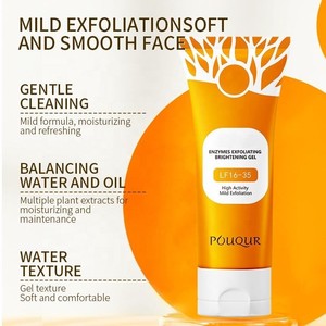 <span class=keywords><strong>Gel</strong></span> Limpiador Facial Exfoliante y Blanqueador con Enzimas de Naranja, Vitamina C, <span class=keywords><strong>Aloe</strong></span> <span class=keywords><strong>Vera</strong></span> y Cúrcuma - Product Image 3