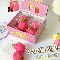 Gesimuleerde Dragon Fruit Knapperige Knijpbare Fruit Stressbal Groothandel Ontspanningsbal Gadget Meelachtig