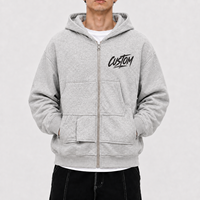 Hoodie Kustom Ukuran Besar Bahan Katun Tebal Sablon DTG Bordir Logo Streetwear Urban Grosir MOQ Rendah