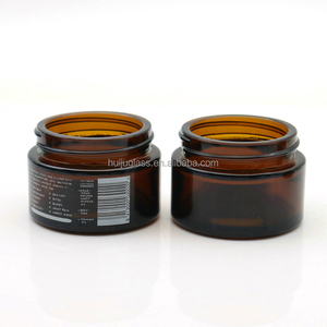 Pots de crème en verre ambré imprimés avec dessus en <span class=keywords><strong>bambou</strong></span> <span class=keywords><strong>noir</strong></span> Bouteilles en verre brun avec couvercle en <span class=keywords><strong>bambou</strong></span> 5g 10g 15g 20g 30g 50g 100g - Product Image 2