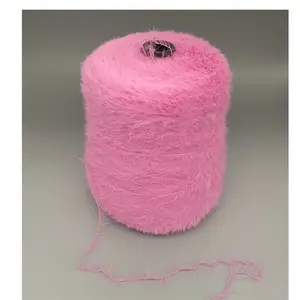 High quality Imitate Rabbit cat Hair 100% nylon mink feather yarns types of fancy yarns for knit sweater