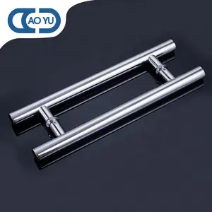 Commercial Shower Glass Door Handle Stainless Steel Glass Pull Handle Modern fixed shower handle