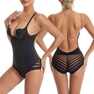 King Mcgreen Star string Shapewear pour femmes contrôle du ventre bas du <span class=keywords><strong>dos</strong></span> U <span class=keywords><strong>plongeant</strong></span> <span class=keywords><strong>dos</strong></span> nu corps Shaper soutien-gorge avec entrejambe ouvert body - Product Image 2