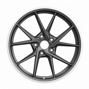 Ruedas de Alto Rendimiento en Gris Metálico con Diseño en Y - Monobloque Forjado Ultraligero para Autos Deportivos - Product Image 2