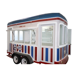 Pizz Mobile Street Food Truck for Sale Unique Design Fast Food Cart With Full Kitchen Equipment - Product Image 2