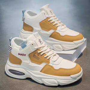 Chaussures pour hommes Nouvelle Collection Baskets de sport montantes respirantes pour jeunes, tendance, polyvalentes, rehaussantes, style décontracté pour la marche - Product Image 1