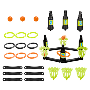 Kids <strong>DIY</strong> Shape Indoor &amp; Outdoor <strong>Game</strong> Toddler Toys for Family Plastic Flower Cups Bottle Drop Ring Toss <strong>Yard</strong> <strong>Game</strong> for Kids - Product Image 1