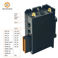 Passerelle IoT industrielle modulaire 4DI 6DO RS485 Ethernet WIFI BLE 5.0 4G LTE LoRa ESP32 P4 C6 pour contrôle PLC et programmation