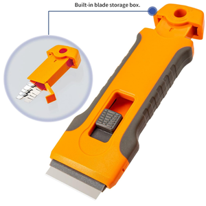 أداة مكشط شفرة حلاقة مع عشر شفرات تنظيف موقد طلاء فرن علوي مكشط حلاقة زجاجية - Product Image 2