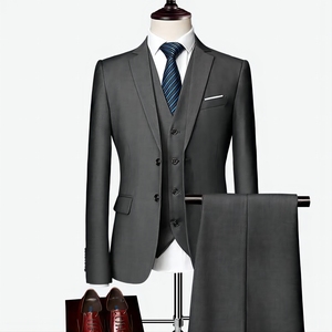 Nouveau <span class=keywords><strong>costume</strong></span> <span class=keywords><strong>homme</strong></span> amincissant décontracté multicolore pour affaires, noir, pour banquets, mariages et occasions importantes - Product Image 4