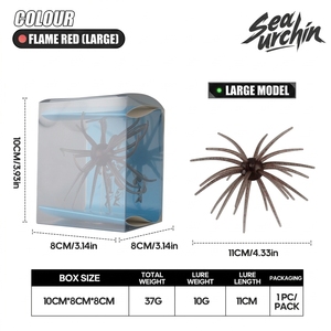 WildTrek TPE Schwimmender Seehalswurm-Softköder aus Gummi mit Tentakeln, Bionischer Köder, Vielseitiges Rig-Zubehör für Barsch, Forelle, Zander, Hecht im See - Product Image 2