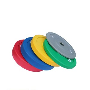 工厂批发健身杠铃片窄边彩色哑铃重量叠片套装橡胶出厂价 - Product Image 6