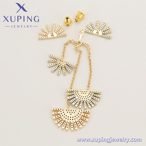 Pendientes-1007 Joyería XUPING Pendientes Asimétricos Personalizados Chapados en Oro de 14K Joyería de Cobre Pendientes de Mujer de Lujo - Product Image 4