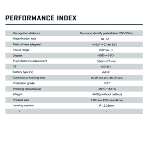 QCNV PVS7ナイトビジョンゴーグル、GEN2+ FOM1400+イメージ増幅管搭載、狩猟・探検向け信頼できるOEM/ODM工場 - Product Image 3