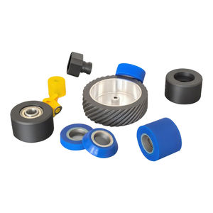 Rodízio Giratório de Alumínio em Poliuretano Ecológico Preto com Roda Sólida, Capacidade de Carga de 100kg-400kg, Garantia de <span class=keywords><strong>1</strong></span> Ano - Product Image 6