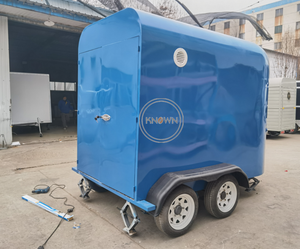 Remorque alimentaire de camping-car à double essieu certifiée CE, personnalisée, en aluminium et acier inoxydable, pour la vente de glaces et de frites - Product Image 3