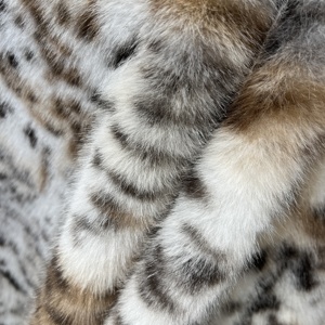 Tessuto in pelliccia sintetica di lusso, molto richiesto, in poliestere 100%, a pelo lungo, effetto volpe e gatto lynx, produzione propria, all'ingrosso - Product Image 2